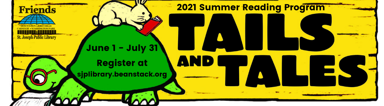 Tails and Tales Summer Reading banner
